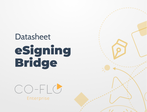 Datasheet: Co-Flo eSigning Bridge