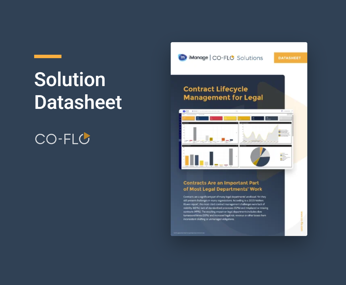 Solution Datasheet: Contract Lifecycle Management