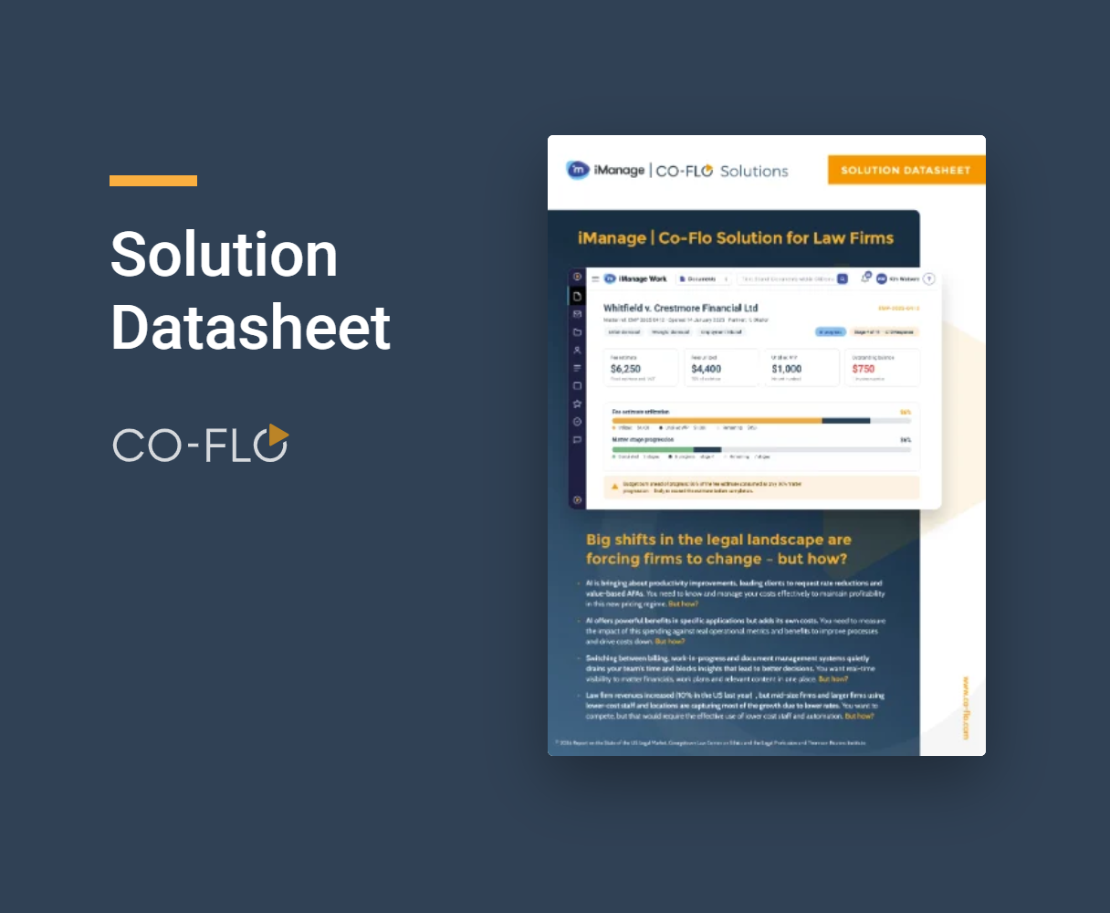 Solution Datasheet: Law Firms
