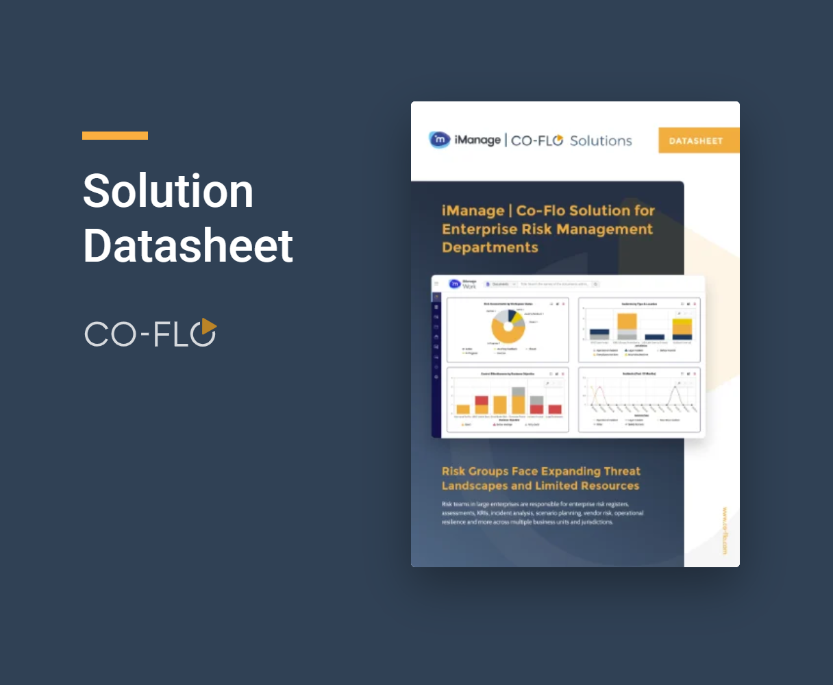 Solution Datasheet: Enterprise Risk Management Departments 
