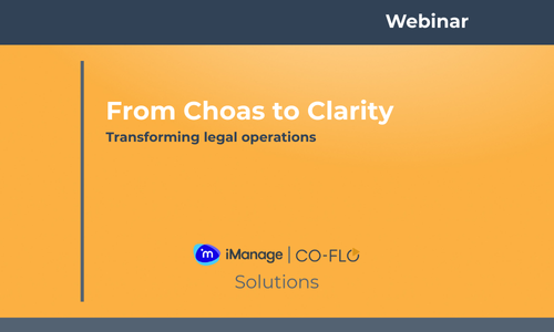 Webinar: From Chaos to Clarity